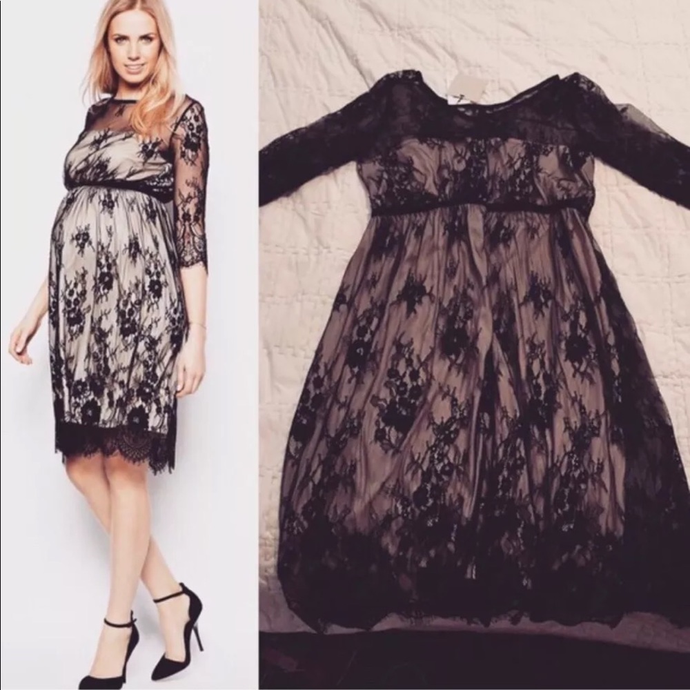 NWT!! ASOS Maternity Lace Dress - Size 8